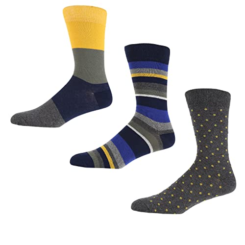 Ben Sherman Mens Trew Socks Viscose From Bamboo, Comfortable for Everyday - Multipack of 3 Viskose aus Bambussocken, von Ben Sherman