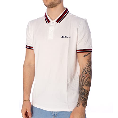 Ben Sherman Poloshirt, schneeweiß, XL von Ben Sherman