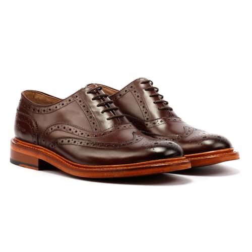 Ben Sherman Sugarman Brogue Leder Herren Braune Schnürschuhe - EUR 42 von Ben Sherman