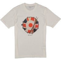 Ben Sherman Herren T-Shirt weiß Baumwolle von Ben Sherman