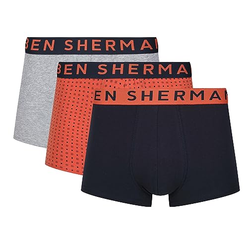 Mens Ben Sherman Super Soft Boxer Shorts with Elasticated Waistband Boxershorts, von Ben Sherman