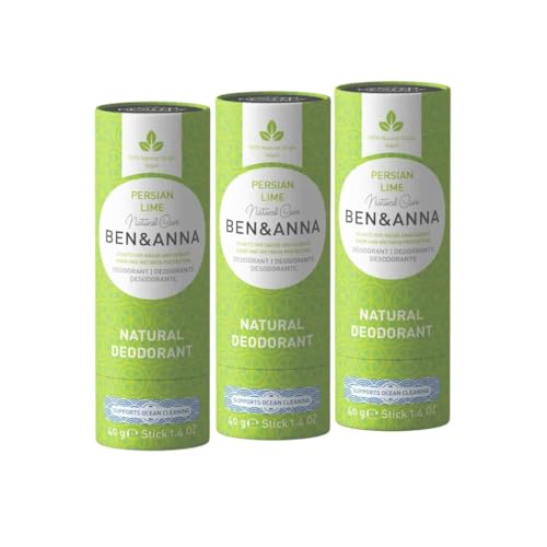 BEN & ANNA PERSIAN LIME - Natürliches Deo-Stick für Herren und Damen | Vegan & Naturkosmetik | Nachhaltig in Papertube | Gegen starkes Schwitzen | Aluminiumfrei (3) von Ben & Anna