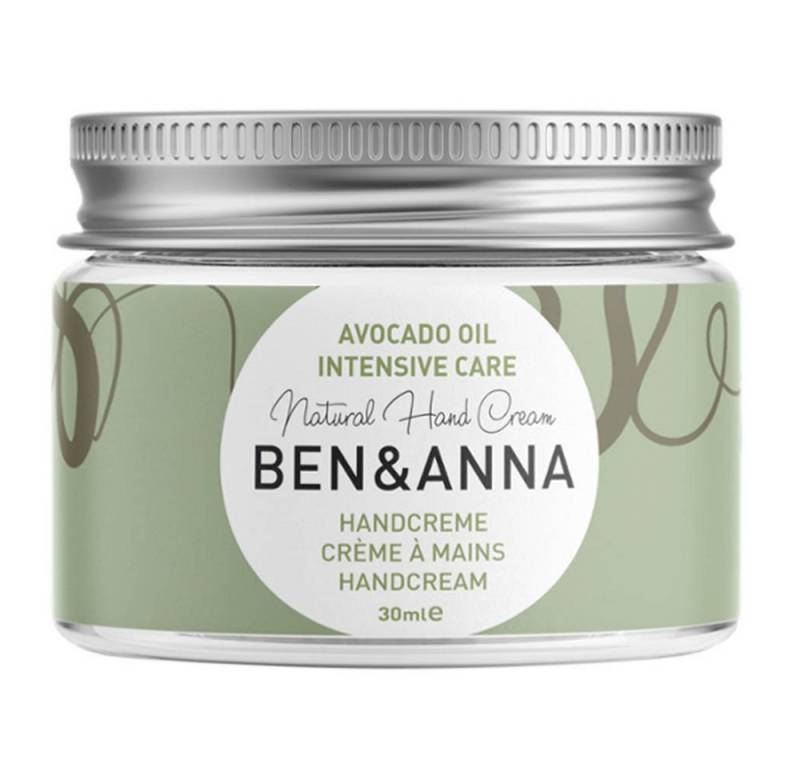 Ben & Anna Handcreme Handcreme im Glas - Avocado Oil Intensive Care 30ml von Ben & Anna