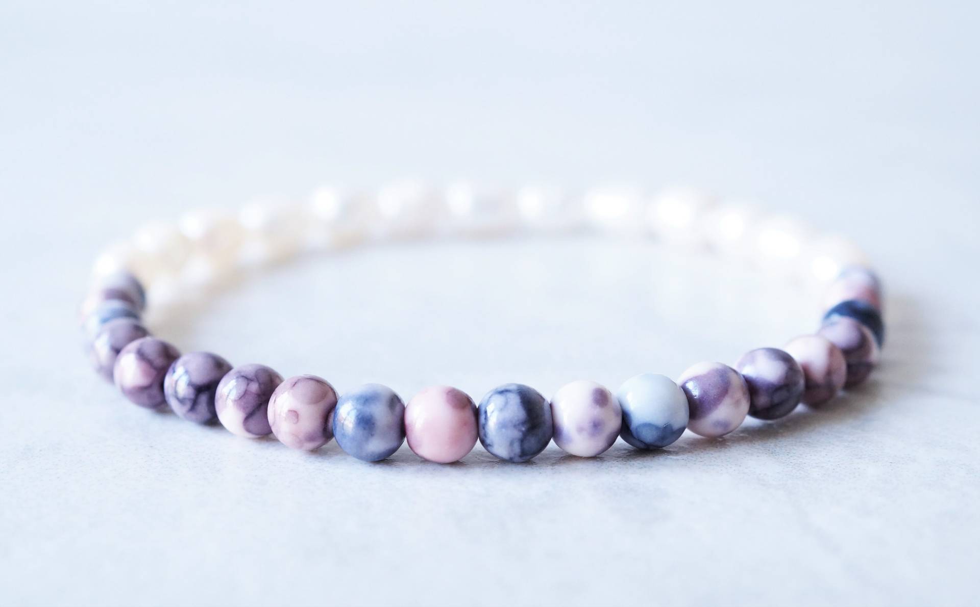 Süßwasserperlen Armband Elegant Zartes Perlenarmband Edelstein Kugelarmband Minimalistisch Perle Boho Perlenkette Natur Geschenk Freundin von BenSchumacherShop