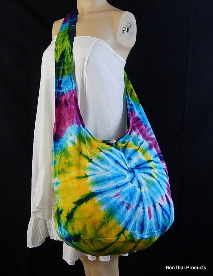 Krawattentasche Tasche Hobo Hippie Sling Crossbody Messenger Top Reißverschluss Oak Schulterspirale Vs2 Krawattentasche Tasche Hobo Hippie Sling Crossbody Messenger Top Reißverschluss Oak Schulterspirale Vs2 von BenThaiProducts