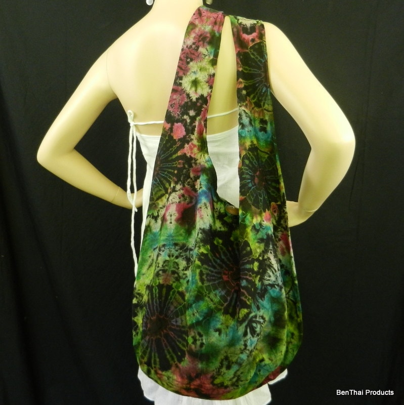 Krawattentasche Tasche Sling Messenger Crossbody Buddha Hobo Hippie Celebrity Ooak Top Zip Vi-2 Krawattentasche Tasche Sling Messenger Crossbody Buddha Hobo Hippie Celebrity Ooak Top Zip Vi-2 von BenThaiProducts