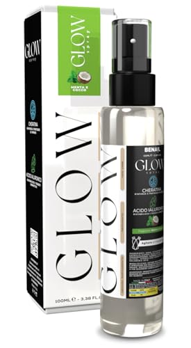 Glow Spray, Handpflege-Spray, Keratin und Hyaluronsäure (100 ml, Minze und Kokos) von Benail