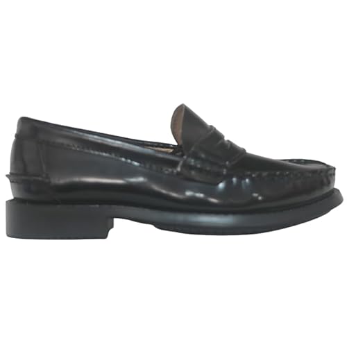 Spanische Schuhe der Marke BENAVENTE KLASSICO Augenmaske aus schwarzem Leder, Schwarz , 33 EU von Benavente