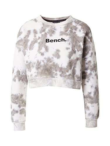 BENCH Damen Sweatshirt Janey grau/weiß/schwarz 38 von Bench