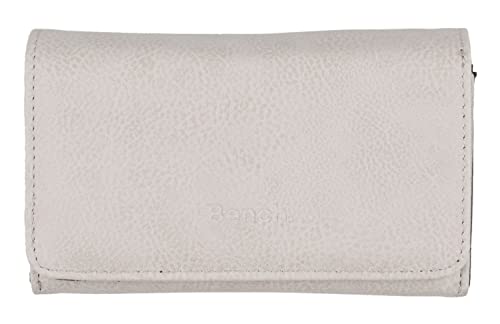 Bench Große Damen Geldbörse Börse Portemonnaie Brieftasche Geldbeutel Clutch, Farbe:Beige von Bench