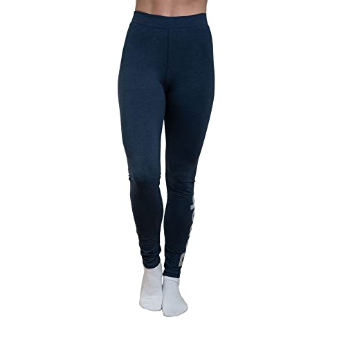 Bench - Damen Everyday Fitness Essentials 2er-Pack, dehnbar, bequem, weich, Multipack, Laufen, Yoga-Leggings mit elastischem Bund, Größe 36, 38, 40, 42, 44, 44, Madonna / Navy Marl, 36 von Bench