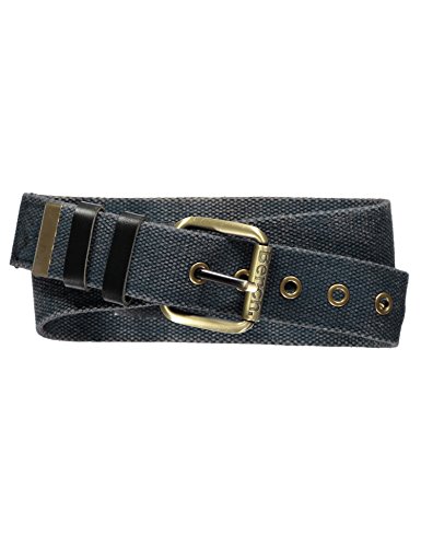 Bench Herren Canvas Belt Gürtel, Blau (Dark Navy Blue NY031), 115 (Herstellergröße: S/M) von Bench