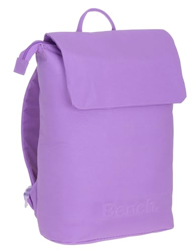 Bench Rucksack Damen Mädchen Daypack small medium backpack Handtasche Damenrucksack A4 York 64200 + Schlüsseletui (Flieder Lila 1800) von Bench