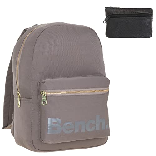 Bench Rucksack Damen klein small Daypack Handtasche Damenrucksack Freizeitrucksack Mädchen backpack 64158 +e (Brown Café 2700) von Bench