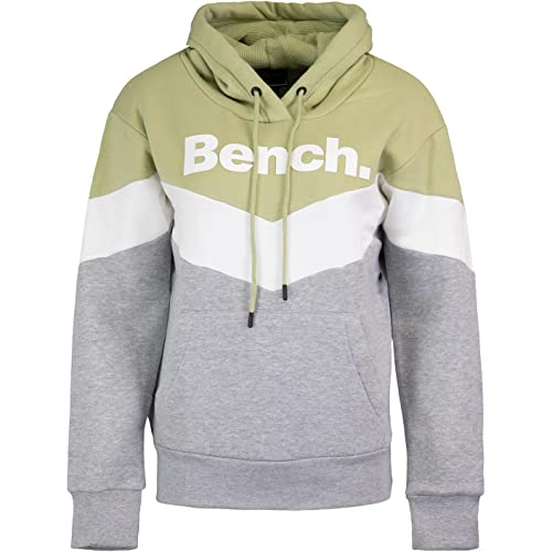 Bench Teresa Women Hoody (38, Grey/Khaki) von Bench