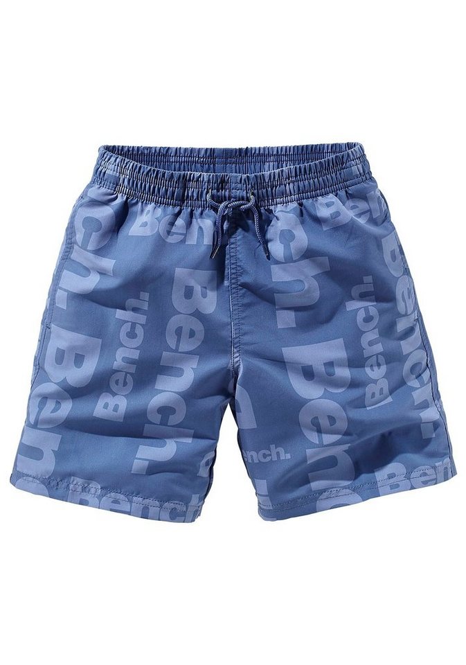 Bench. Badeshorts mit allover Logodruck von Bench.