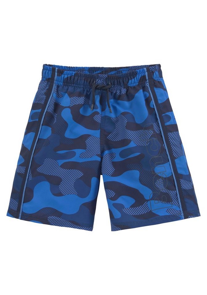 Bench. Badeshorts Jones Kids mit kontrastfarbenen Pipings von Bench.