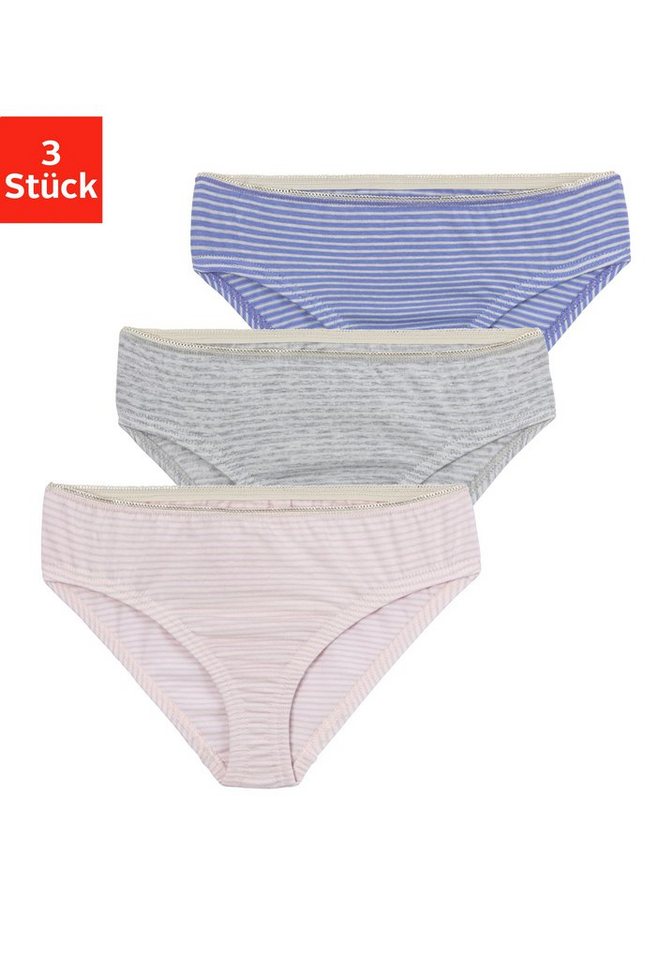 Vivance Bikinislip (Packung, 3-St) im Steifen-Design von Vivance