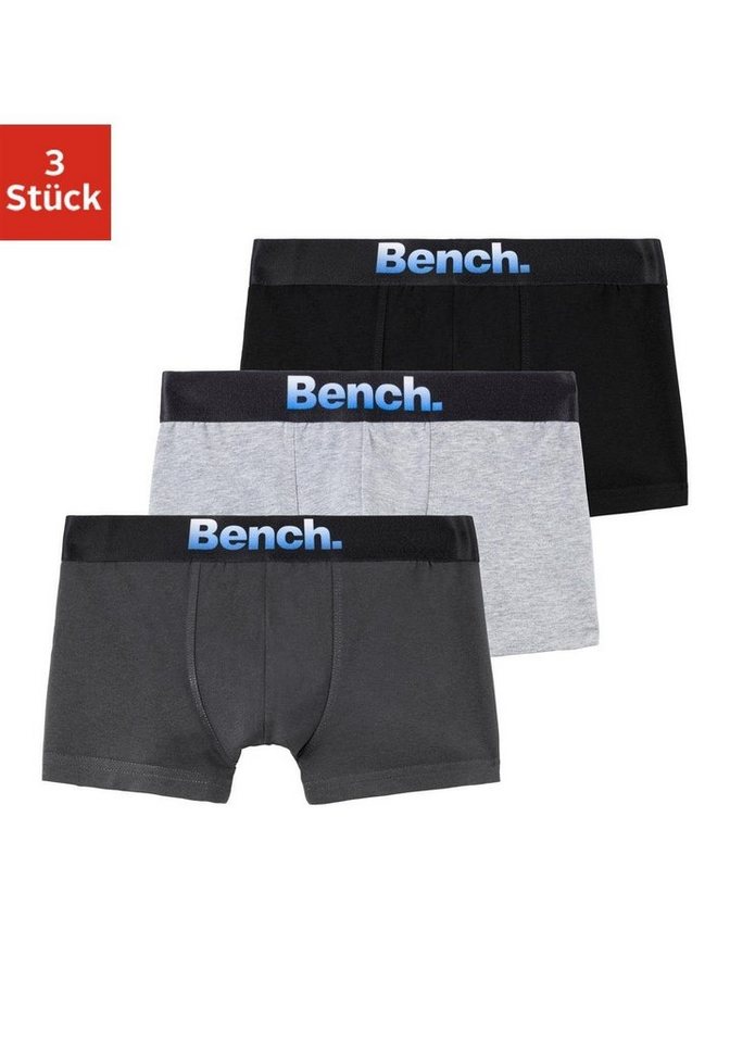 Bench. Boxer (Packung, 3-St) für Jungen mit Markenlogo vorn von Bench.