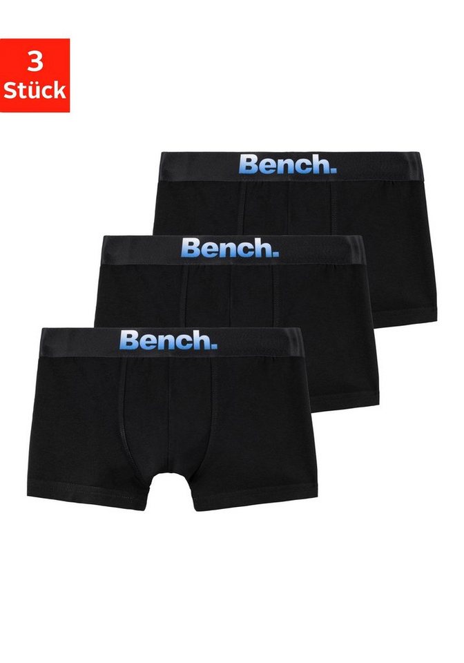 Bench. Boxer (Packung, 3-St) für Jungen mit Markenlogo vorn von Bench.