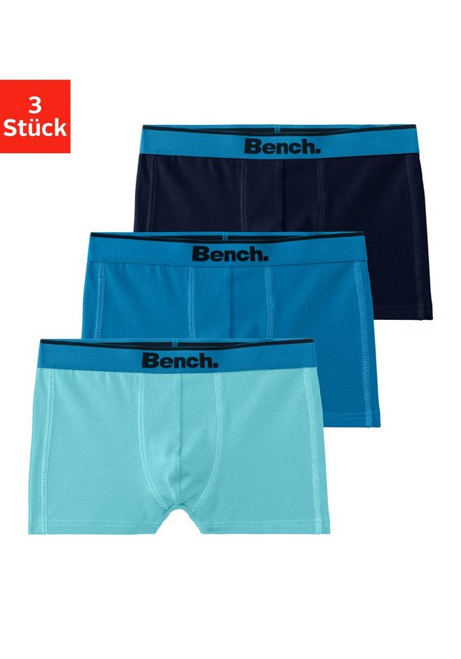 Bench. Boxer Boxershorts für Jungen (Packung, 3-St) mit Ziernähten vorn von Bench.