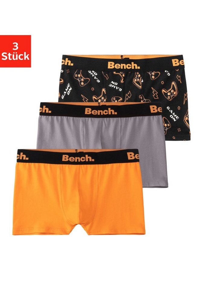 Bench. Boxer (Packung, 3-St) uni und gemustert in einer Packung von Bench.