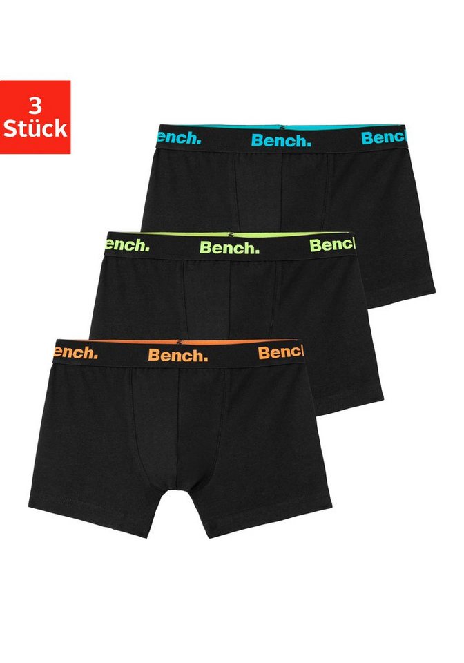 Bench. Boxer Boxershorts für Jungen (Packung, 3-St) mit Logo-Webbund von Bench.