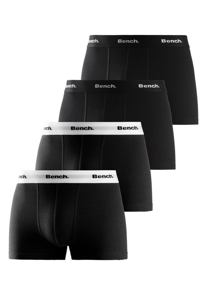 Bench. Boxer Boxershorts für Herren (Packung, 4-St) mit kontrastfarbigem Bund von Bench.