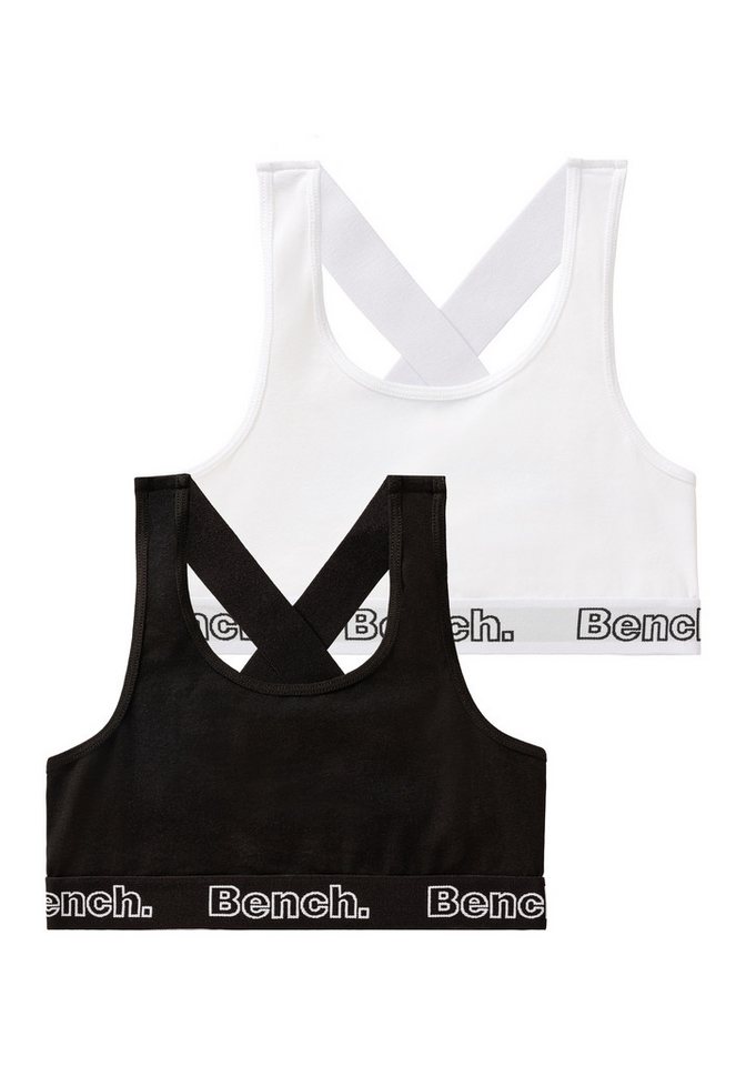 Bench. Bustier (Packung, 2-tlg) mit weichem Webbund von Bench.