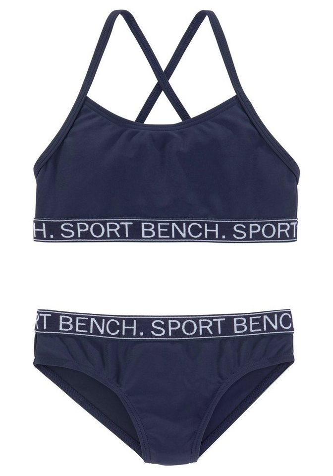 Bench. Bustier-Bikini Yva Kids in sportlichem Design und Farben von Bench.