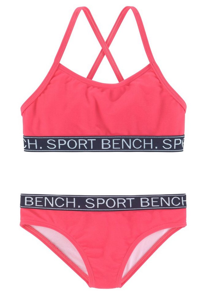 Bench. Bustier-Bikini Yva Kids in sportlichem Design und Farben von Bench.