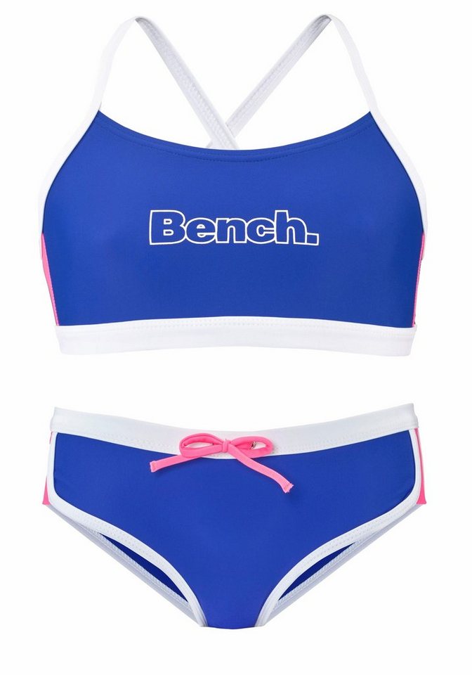 Bench. Bustier-Bikini mit Kontrastdetails von Bench.