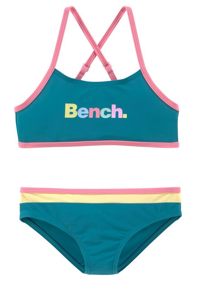 Bench. Bustier-Bikini mit bunten Details von Bench.