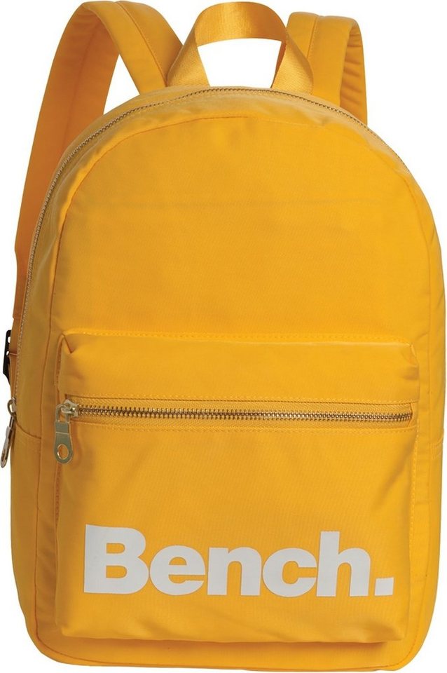 Bench. Cityrucksack Bench kleiner Cityrucksack Nylon (Cityrucksack, Cityrucksack), Freizeitrucksack, Cityrucksack aus Nylon in sonnengelb Größe ca. 35cm von Bench.