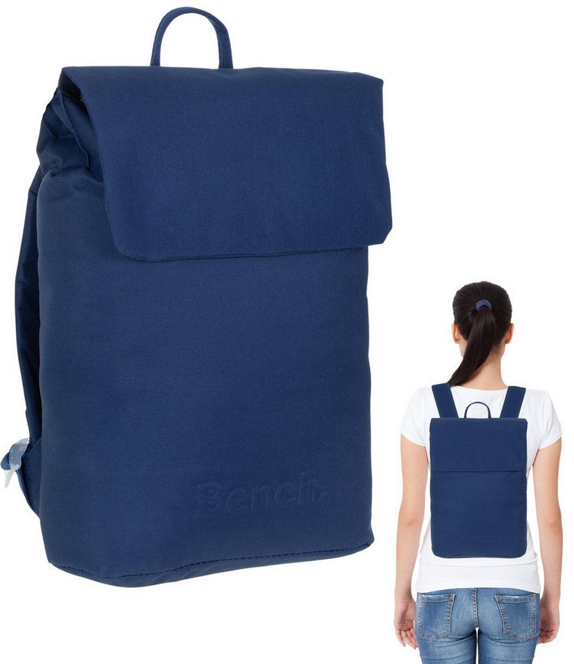 Bench. Cityrucksack Rucksack Bench Loft York klein Damenrucksack Tasche, DIN A4 Medium Damen Handtasche mit Geheimfach 64200 + Schlüsselbörse von Bench.