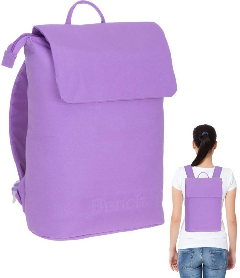 Bench. Cityrucksack Rucksack Bench Loft York klein Damenrucksack Tasche, DIN A4 Medium Damen Handtasche mit Geheimfach 64200 + Schlüsselbörse von Bench.