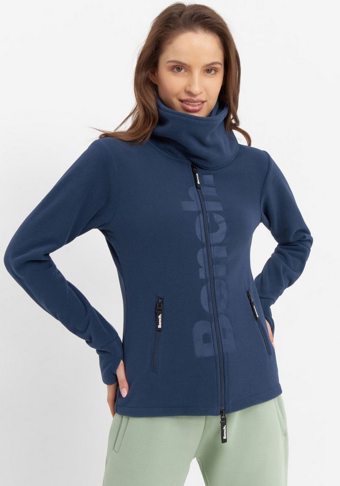 Bench. Fleecejacke FINISH mit Logodruck von Bench.