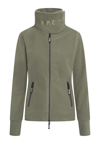 Bench. Fleecejacke FUNNEL, Farbe:KHAKI, Größe:36 von Bench