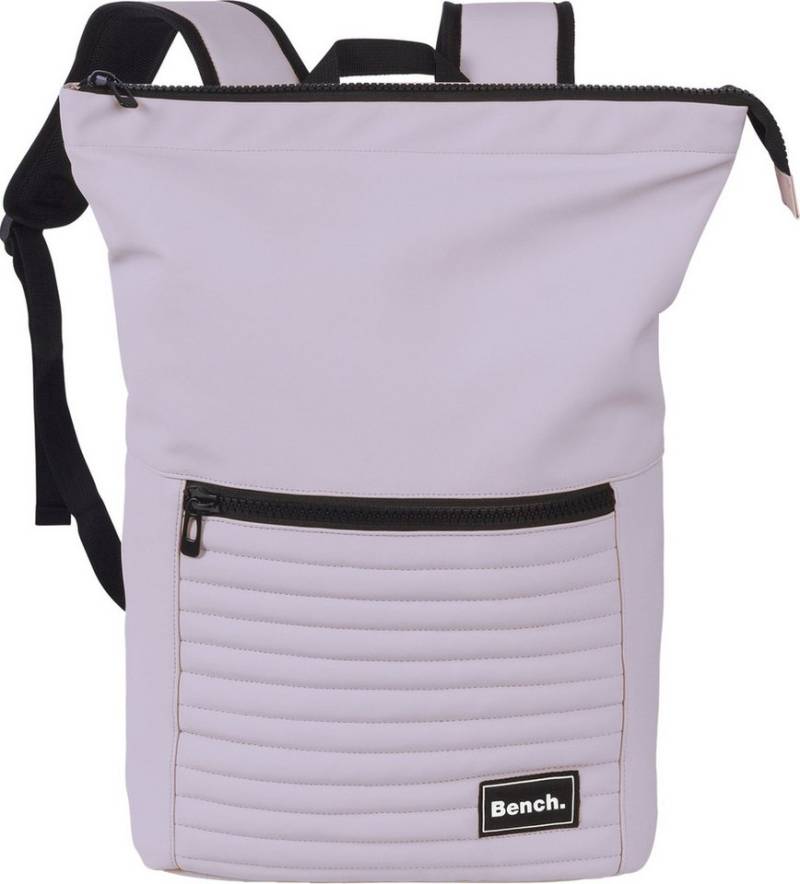 Bench. Freizeitrucksack Bench Rucksack lila Rucksack klein, Damen, Jugend Freizeitrucksack PU Kunststoff, lila, flieder 45cm hoch von Bench.