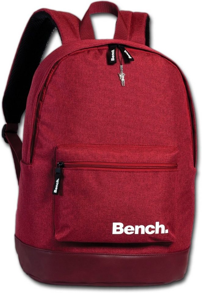 Bench. Freizeitrucksack Bench Daypack Rucksack Backpack weinrot (Sporttasche, Sporttasche), Freizeitrucksack, Sporttasche aus Polyester in rot Größe ca. 42cm von Bench.