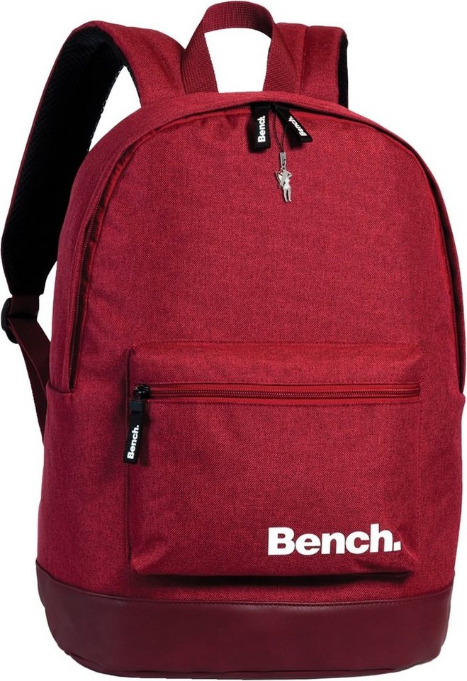 Bench. Sporttasche Bench Schulrucksack rot Größe 31x42x20 (Freizeitrucksack), Freizeitrucksack, Sporttasche Polyester, rot ca. 42cm hoch von Bench.