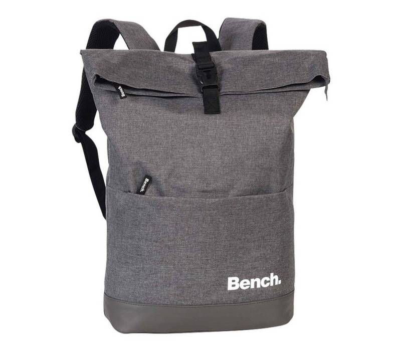 Bench. Freizeitrucksack Rucksack Roll-Top CLASSIC Dunkelgrau (1 Stück), Freizeitrucksack, Allzweckrucksack, Daypack von Bench.