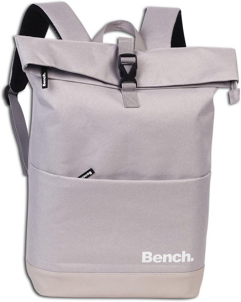 Bench. Freizeitrucksack Rucksack Roll-Top CLASSIC Steingrau (1 Stück), Freizeitrucksack, Allzweckrucksack, Daypack von Bench.