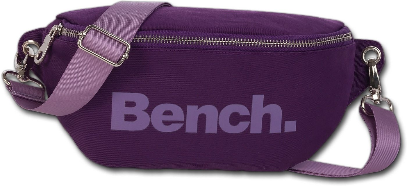 Bench. Gürteltasche Bench Damen Jugend Gürteltasche Nylon (Gürteltasche, Gürteltasche), unisex Tasche Nylon lila, klein 25x14x8,5cm, uni von Bench.