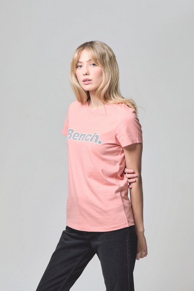 Bench. Kurzarmshirt LEORA figurbetonte Passform, mit Rundhalsausschnitt von Bench.