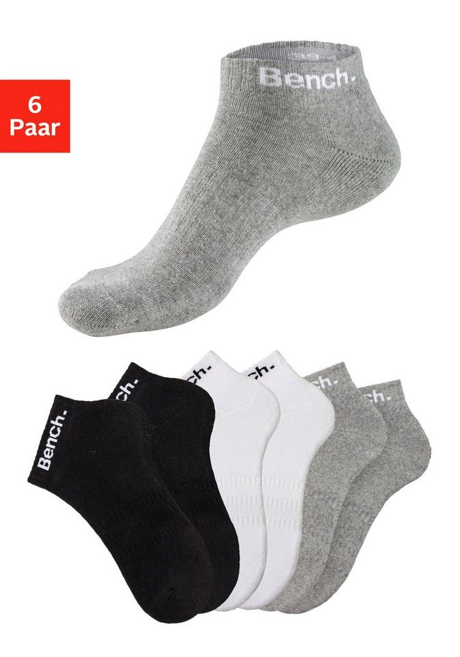 Bench. Sportsocken Tennis Kurzsocken mit Halbfußfrottee von Bench.