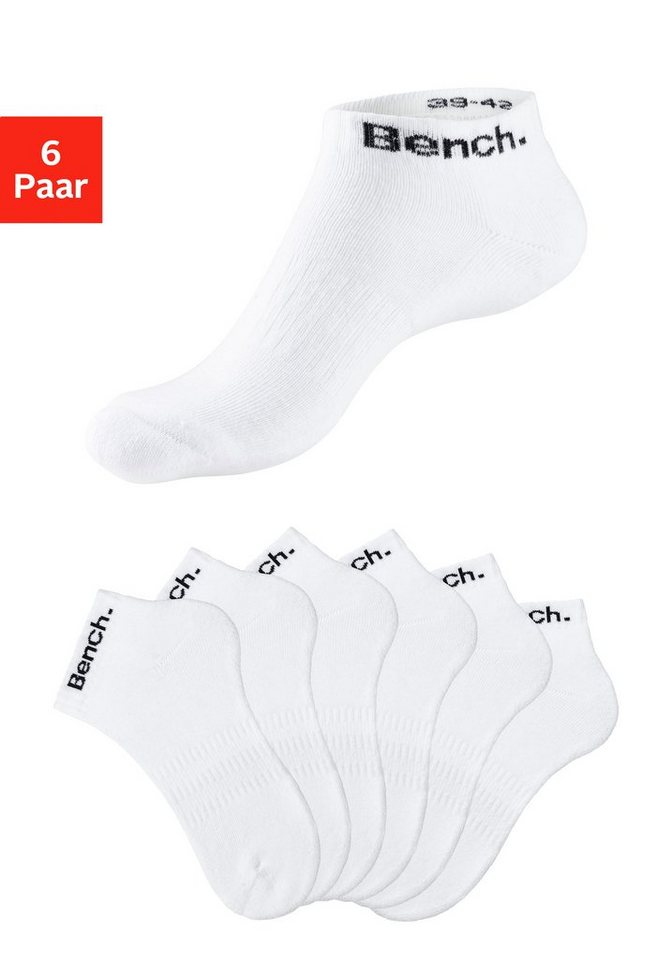 Bench. Sportsocken Tennis Kurzsocken mit Halbfußfrottee von Bench.