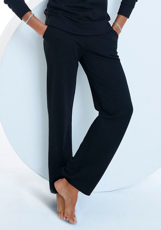 Bench. Loungewear Loungehose Relaxhose mit Logostickerei und Eingrifftaschen, Loungewear von Bench. Loungewear