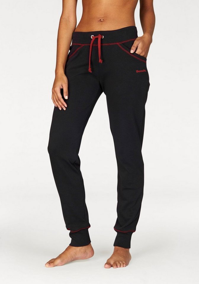 Bench. Loungewear Relaxhose mit kontrastfarbenen Nähten, Loungewear von Bench. Loungewear