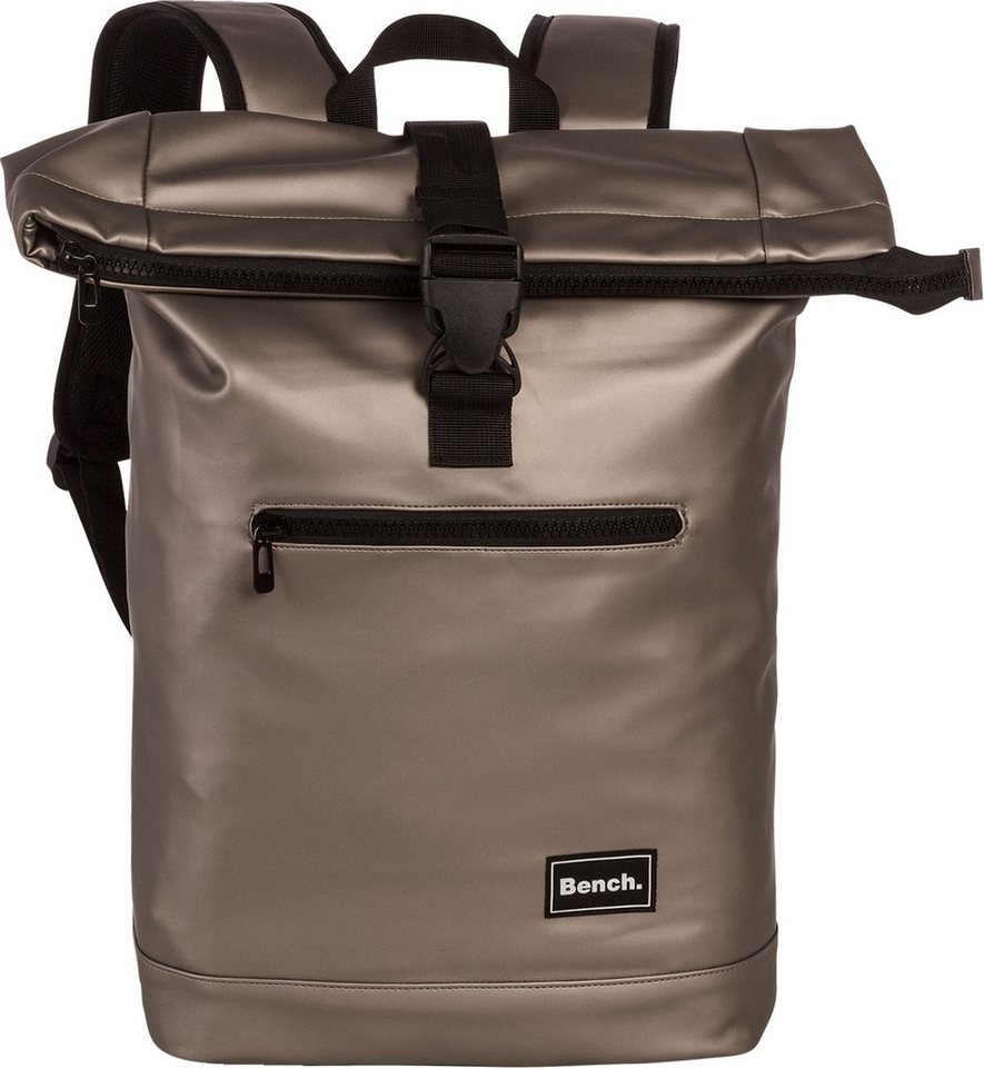 Bench. Rucksack Bench Rucksack braun Rucksack groß, Damen, Jugend Rucksack PU Kunststoff, braun ca. 56cm hoch von Bench.